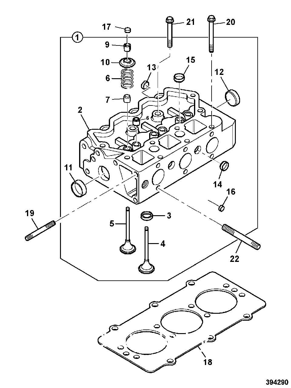 02/630842 Прокладка головки блока (ГБЦ) PERKINS, JCB