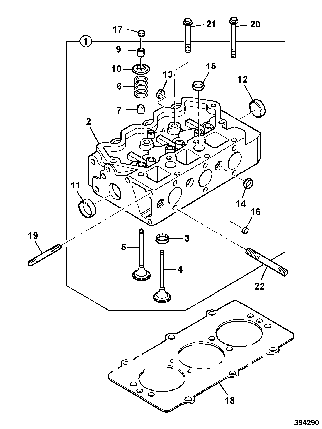 02/630842 Прокладка головки блока (ГБЦ) PERKINS, JCB, фото 2