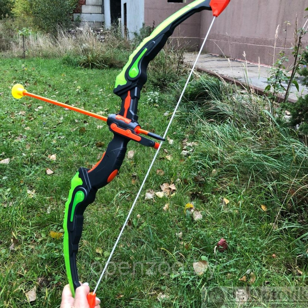 Игровой набор: Светящийся лук и стрелы на присосках Archery Set 881-23A, 6 Зеленый - фото 10 - id-p134235874
