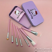 Набор кистей для макияжа 7 штук Hello Kitty Pink