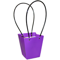 Пакет для цветов "Мастхэв" размер M (13,5х9,5х15 см), фиолетовый