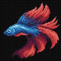 Набор Алмазной мозаики "Рыбка красная"