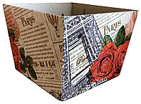 Коробка цветочная "Газета", 15*12,5*11 см 2200003771275 Коробка цветочная "Газета", 15*12,5*11 см