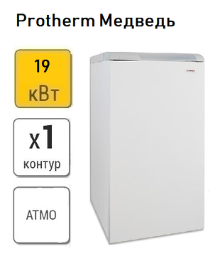 Газовый напольный котел Protherm Медведь 20 KLOM, фото 2