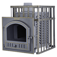 Чугунная Банная Печь Гефест в сетке-25 (П)