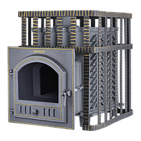 Чугунная Банная Печь Гефест ЗК в сетке-18 (П)