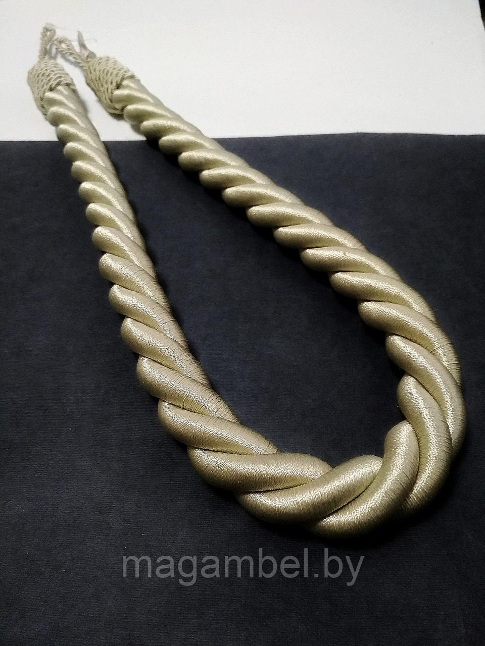 Подхват витой бежевый для штор и гардин "жгут" цвет М55