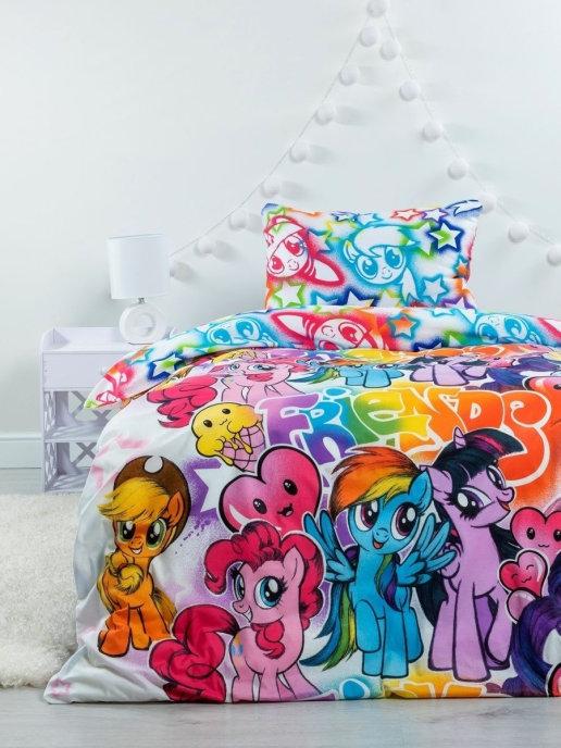Детское постельное белье «My Little Pony» Граффити Neon 512422 (1,5-спальный) Светится в темноте - фото 4 - id-p86928905