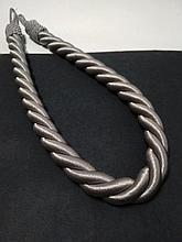 Подхват витой серый для штор и гардин "жгут" цвет М24