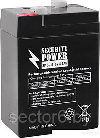 Аккумулятор для ИБП Security Power SP 6-4,5 F1 (6В/4.5 А·ч)