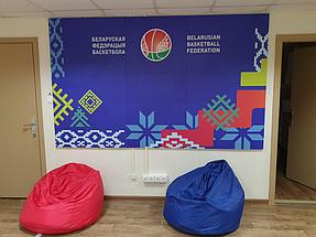 Оформление фойе Белорусской федерации баскетбола 8