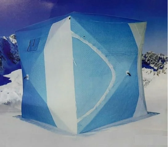 Палатка-куб зимняя(однослойная)180х180х205см (синяя),арт.1621