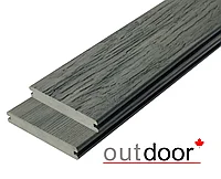 Террасная доска ДПК Outdoor 3D 140*21*2900 мм. полнотелая STORM/OLD WOOD GREY серая микс