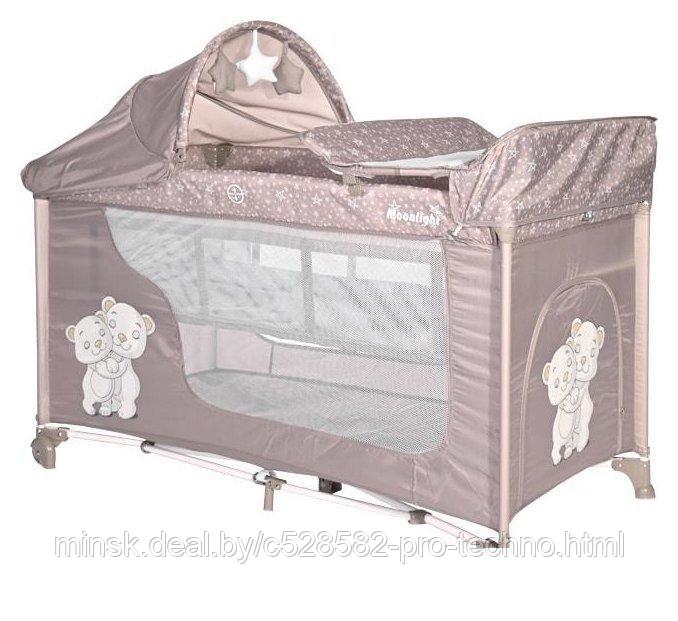 Манеж-кровать Lorelli Moonlight Rocker 2 (beige)