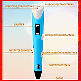 3Д ручка 3D Pen-2 c LCD дисплеем 3D ручка с пластиком 9 метров и 3-мя подарками, фото 2