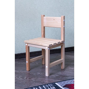 Детский деревянный стульчик арт. SDRN-27. Высота до сиденья 27 см. Цвет натуральное дерево.