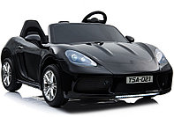 Детский электромобиль RiverToys Porsche Cayman T911TT (черный) двухместный