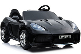 Детский электромобиль RiverToys Porsche Cayman T911TT (черный) двухместный