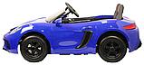 Детский электромобиль RiverToys Porsche Cayman T911TT (черный) двухместный, фото 5