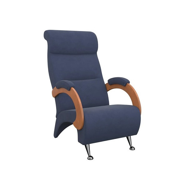 Кресло для отдыха Модель 9-Д Verona Denim Blue орех - фото 1 - id-p170943984
