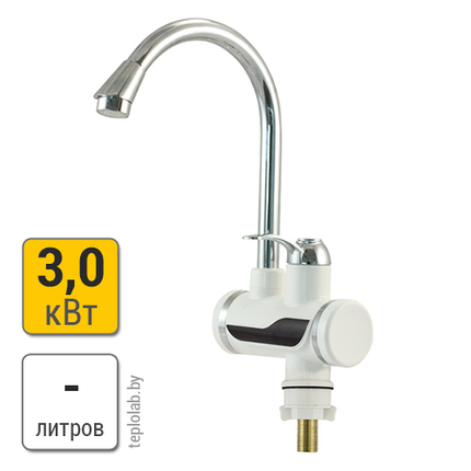 Unipump BEF-012-02 кран-водонагреватель проточный, 3 квт, фото 2