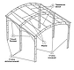 Навес для автомобиля из поликарбоната. 4,6,8,10 м, фото 9