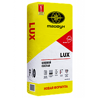 LUX Клеевой состав для плитки, предназначен для приклеивания плиток размером до 0,20м² (45 х 45 см) с низким