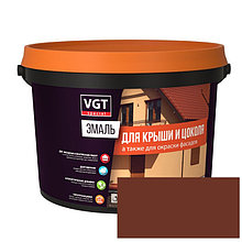 VGT Эмаль для крыши и цоколя полуглянцевая Шоколадная 10кг