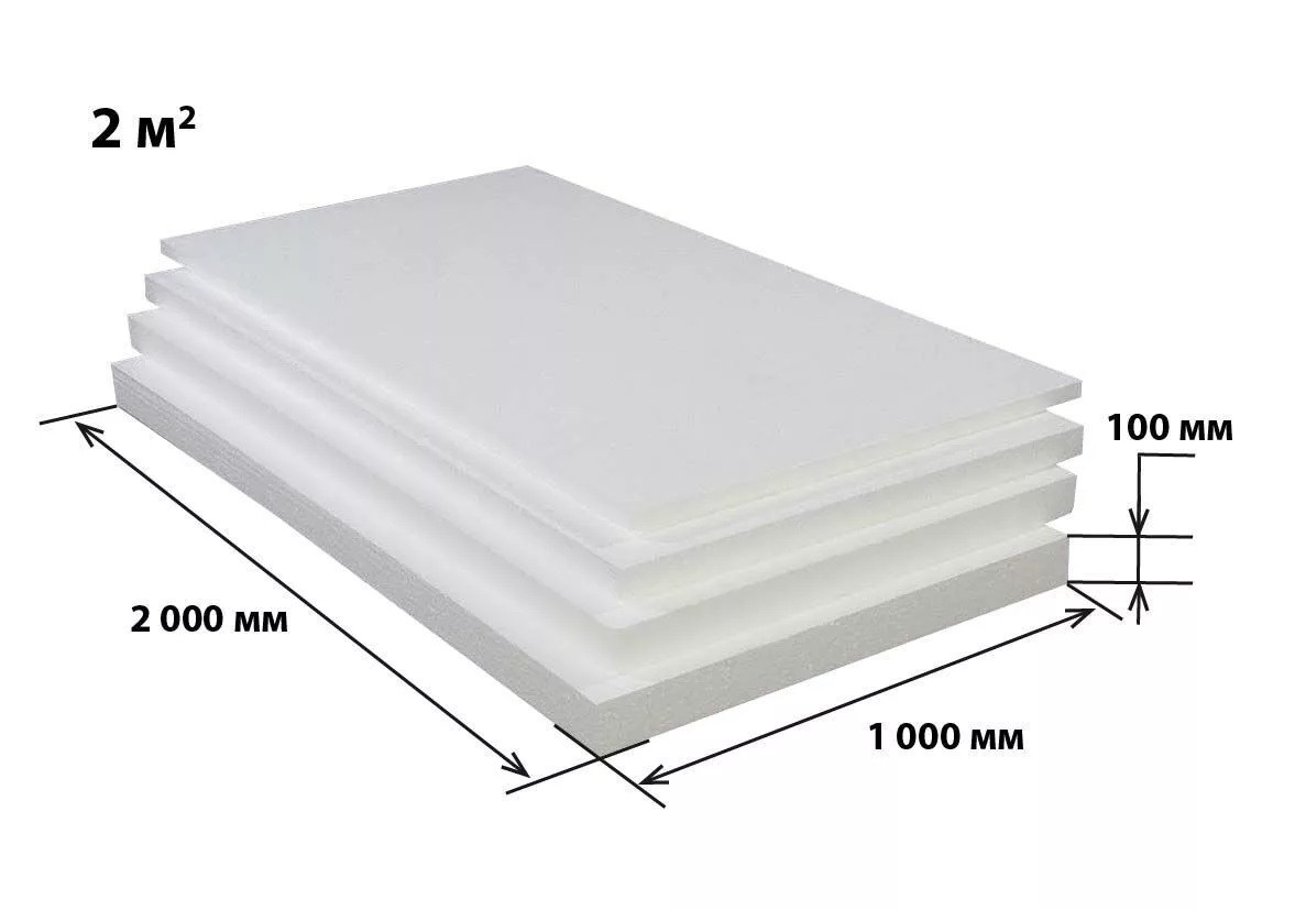 Пенопласт ФАСАД ППТ-100 1*2м используются для теплоизоляции стен, крыш, полов, перекрытий,при сооружении - фото 1 - id-p170959489