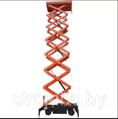 Несамоходный подъёмник ножничного типа GROST Tower 500-11 АС 380 с выдвижной платформой - фото 2 - id-p170965032