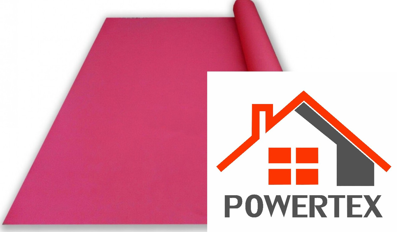 POWERTEX C Ветро-гидроизоляционная мембрана 1,6*50м, рулон 80м² - фото 1 - id-p170962869