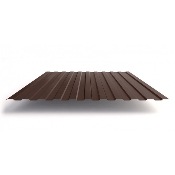 Профилированный лист С-8*1150-A (ПЭ-01-8017-0,4) Шоколадно-коричневый 1,2м - фото 1 - id-p170962070