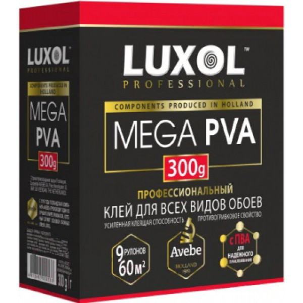 LUXOL MEGA PVA Клей обойный Professional 300гр - фото 1 - id-p170965604