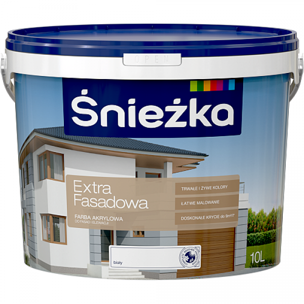 ŚNIEŻKA EXTRA FASADOWA Акриловая краска для фасадов 3л - фото 1 - id-p170964353