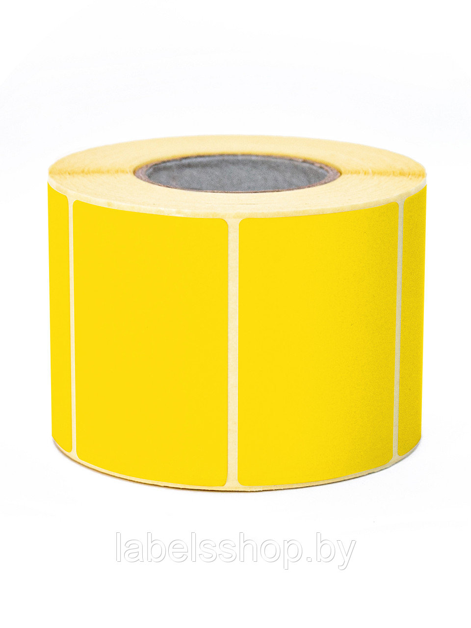 Термоэтикетки самоклеящиеся 58х40 мм, ЭКО, цвет желтый, втулка 40 мм - 550 этикеток в ролике. - фото 2 - id-p170966806