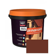 VGT Эмаль для крыши и цоколя полуглянцевая Шоколадная 2,5кг