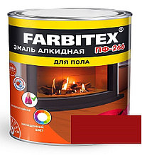 FARBITEX Эмаль алкидная ПФ-266 для пола Красно-коричневый 1,8кг