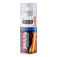 KUDO Эмаль термостойкая KU-5001 Серебристый +800°С±5°С 520мл