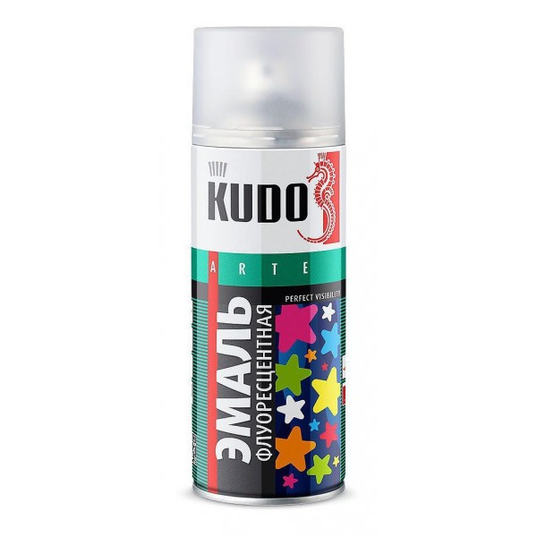 KUDO Эмаль флуоресцентная KU-1201 Белый 520мл - фото 1 - id-p170964716