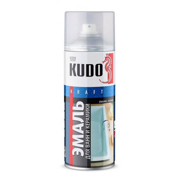 KUDO Эмаль для реставрации ванн и керамики KU-1301 Белый 520 мл - фото 1 - id-p170964720