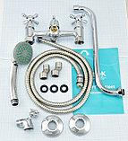 Смеситель Istok life Luxe двухвентильный для ванны с S-изливом 300 мм Арт. 0402.771, фото 7