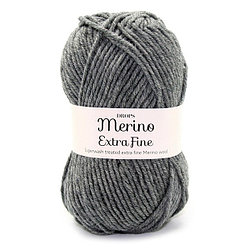 Пряжа Drops Merino Extra Fine цвет 04 тёмно-серый меланж