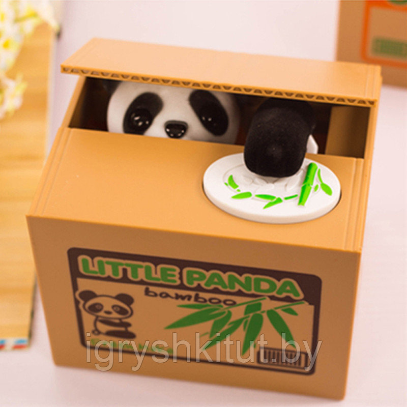 Копилка «Маленькая панда», работает от батареек, арт.8807 - фото 4 - id-p170979486