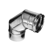 Одностенные дымоходы Ferrum AISI 430/0,8 Колено 90°