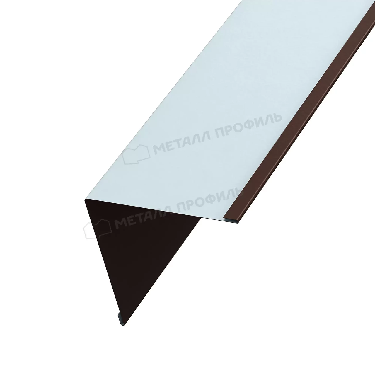 Металл Профиль Планка угла внутреннего 30х30х2000 NormanMP (ПЭ-01-8017-0.5)