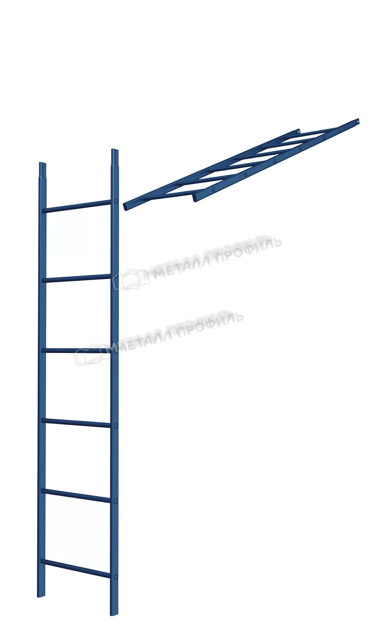 Металл Профиль Лестница кровельная стеновая дл. 1860 мм без кронштейнов (5005)