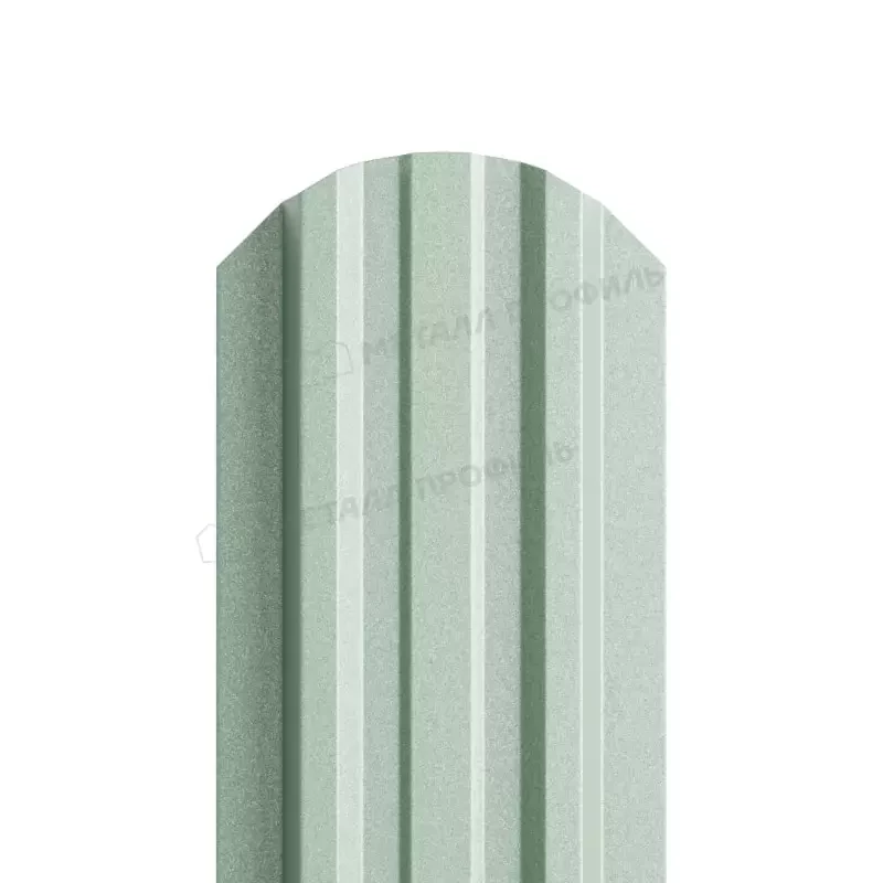 Металл Профиль Штакетник металлический МП LАNE-O 16,5х99 (PURMAN-20-Tourmalin-0.5)
