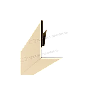Металл Профиль Планка аквилона малая 35х20х3000 (ПЭ-01-1015-0.45)