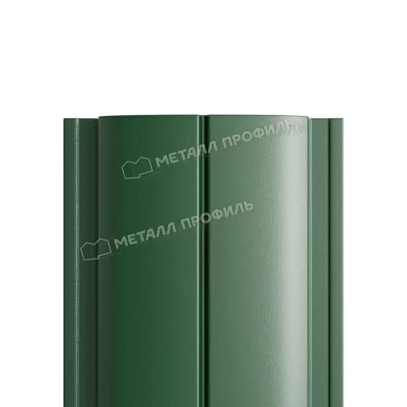 Металл Профиль Штакетник металлический МП ELLIPSE-T 19х126 (PURMAN-20-6005-0.5)