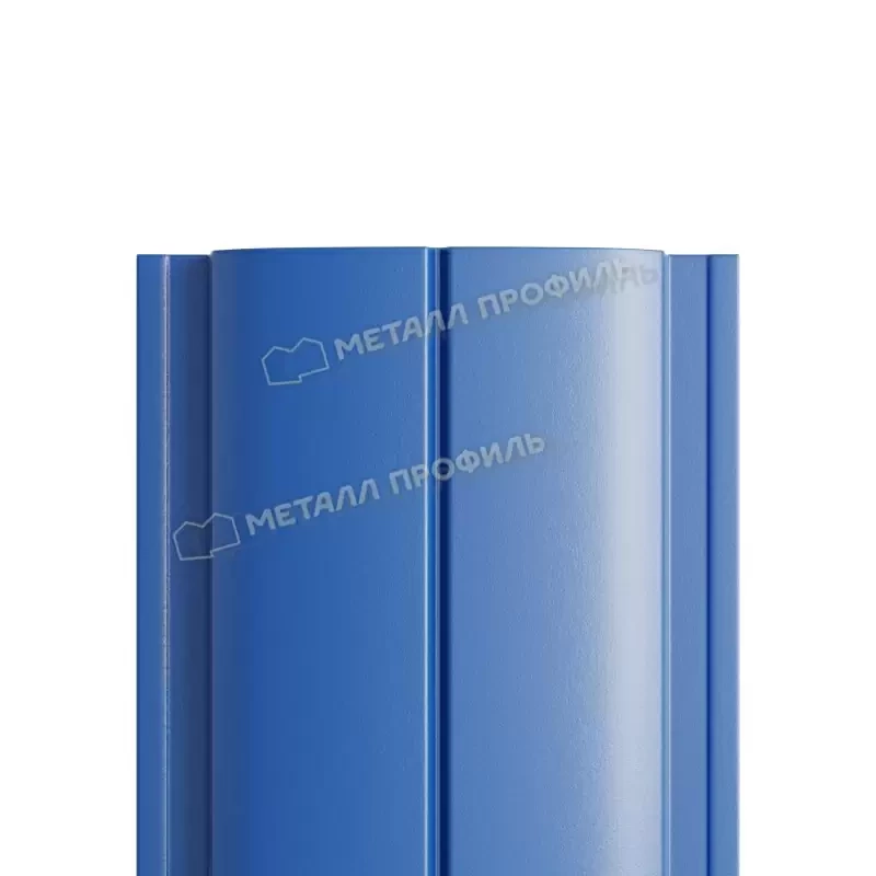 Металл Профиль Штакетник металлический МП ELLIPSE-T 19х126 (PURMAN-20-5005-0.5)